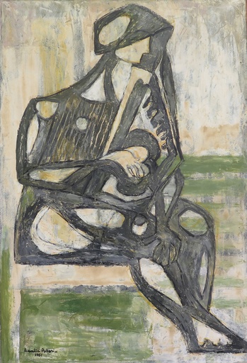 Mujer con cítara