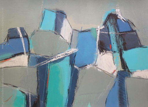 Composición en azules