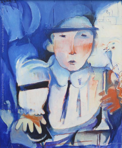 Hombre y paloma