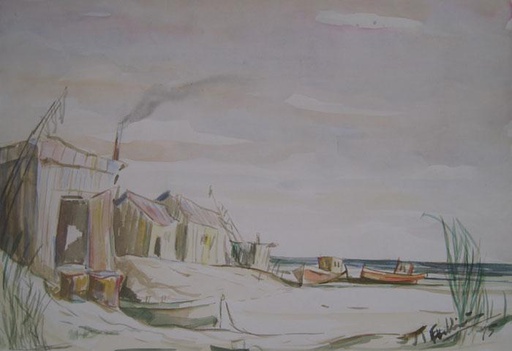 Barcos en la costa