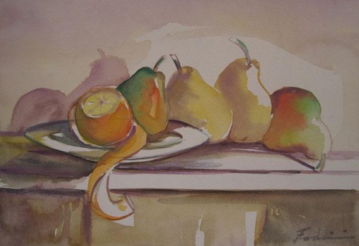 Bodegón con frutas