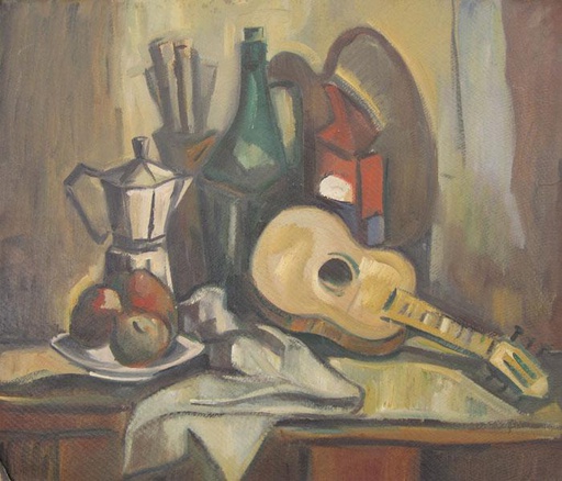 Bodegón con guitarra