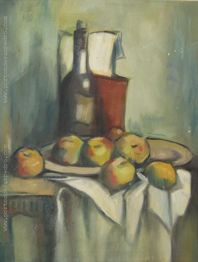Bodegón con manzanas II