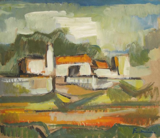 Paisaje y casas