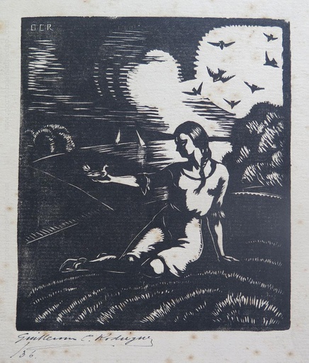 Mujer y paloma