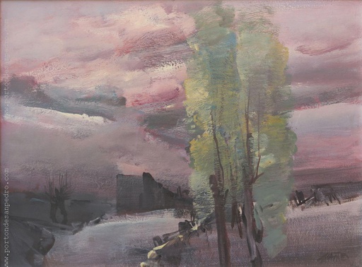 Paisaje con árboles