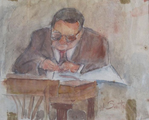 En el café