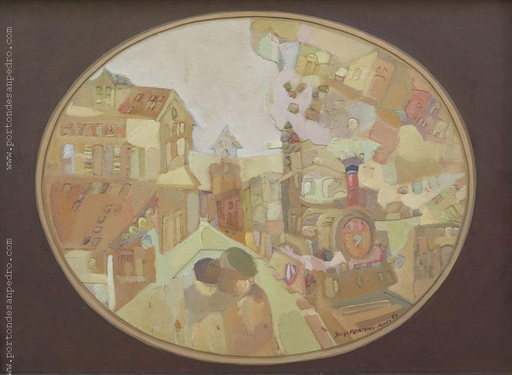 Calle con tranvía