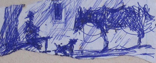 Boceto de Gaucho mateando