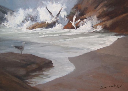 En las rocas