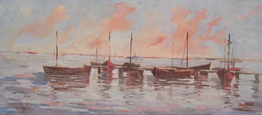 Atardecer en el puerto