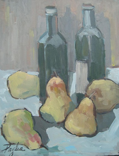 Bodegón con botellas