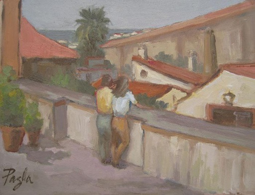 En la terraza