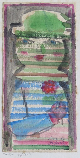 Niña y flor