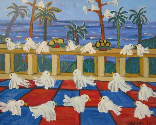 Palomas blancas