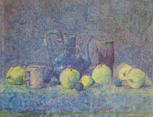 Bodegón azul
