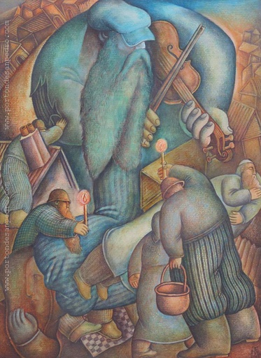 El violinista azul