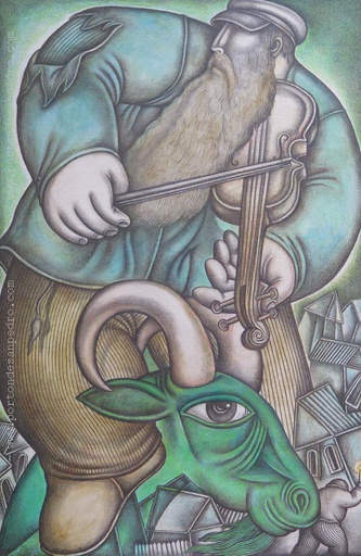 El violinista sobre la cabra