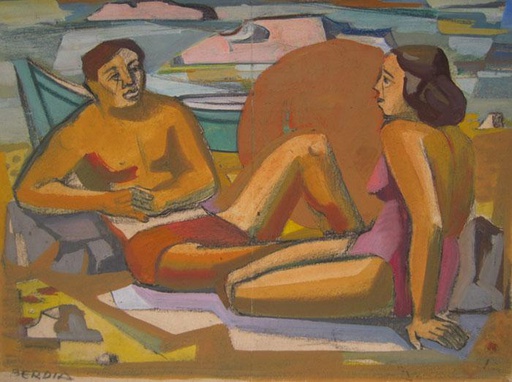 En la playa