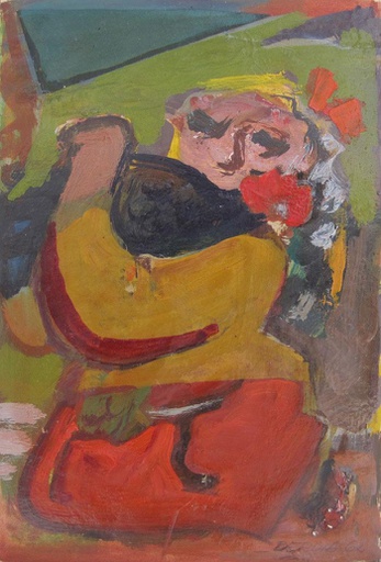 Mujer y gallo