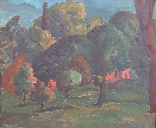 Paisaje con árboles