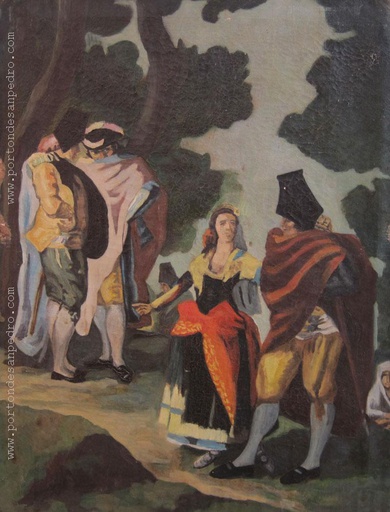 La maja y los embozados
