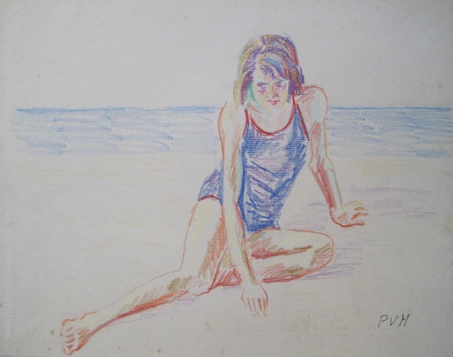 Niña en la playa