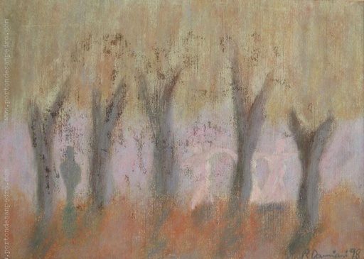 Paisaje con personaje