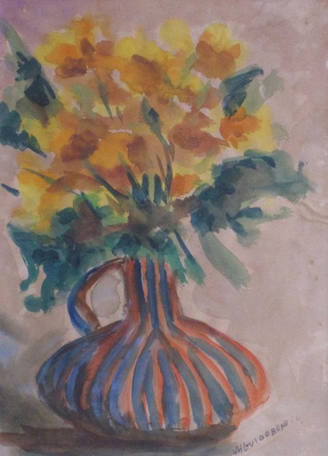Jarrón con flores