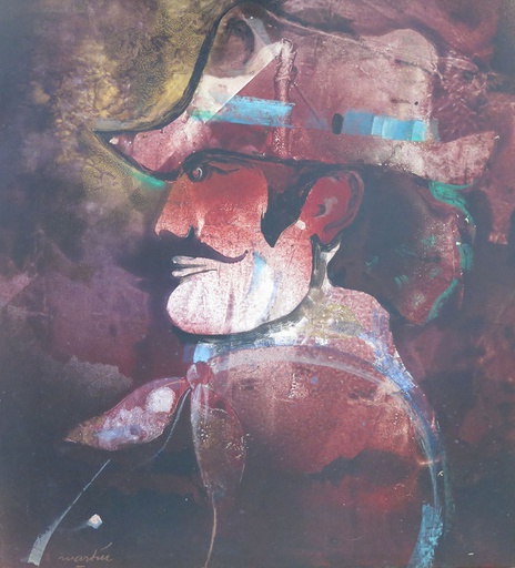 Figura de perfil con sombrero