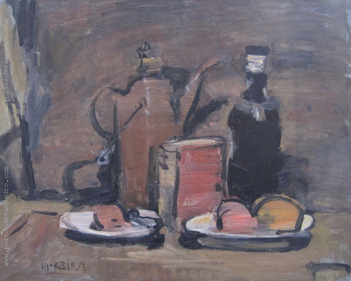 Bodegón con cafetera