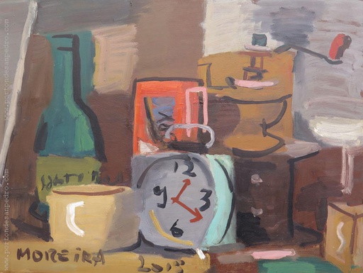 Bodegón con reloj