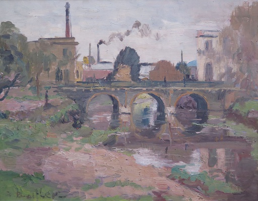 El puente del Paso del Molino en otoño